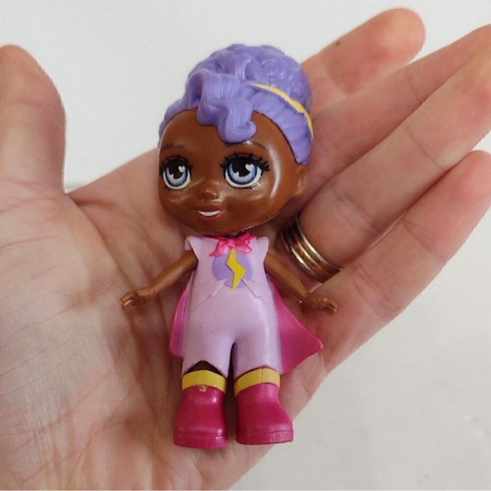 Shopkins Shoppies Poseable Doll? Purple Hair Dark Skin